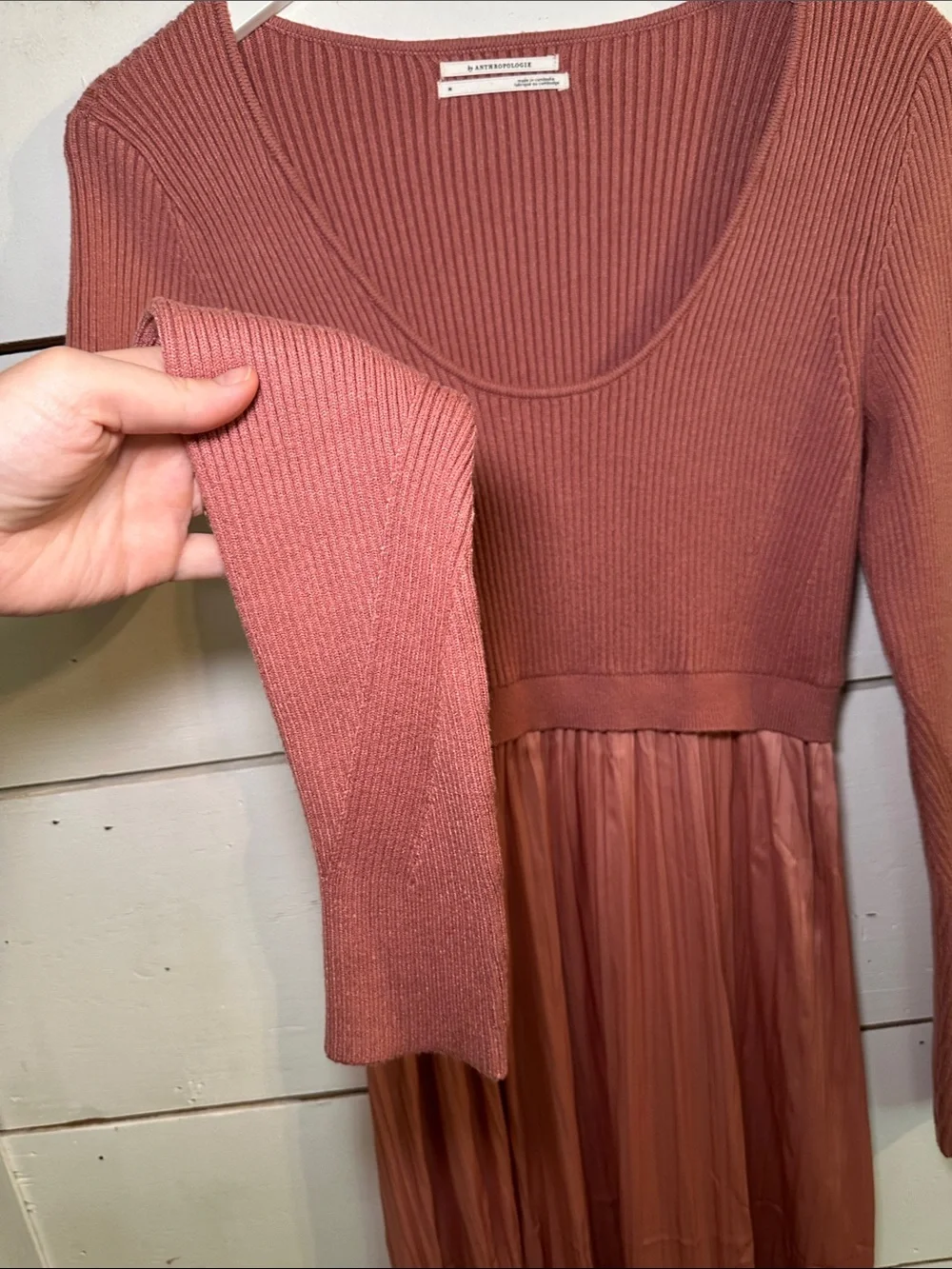 Anthropologie Thea Twofer Sweater Dress Scoop-Neck Edition - Picture 3 of 13